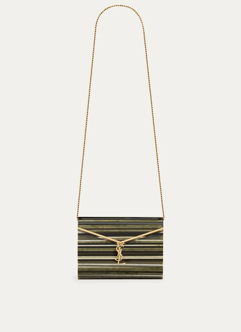 Miniaudiere Vicky de Saint Laurent din plexiglas