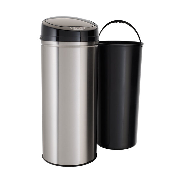 Abfalleimer mit Sensor, 42 l, INOX Brushed