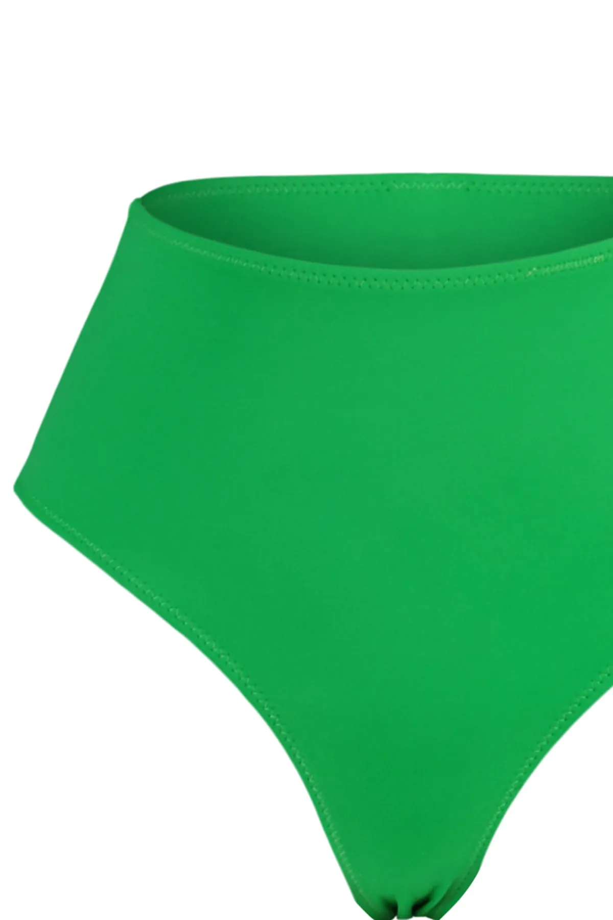 Trendyol Collection  Grüne Bikinihose mit hoher Taille und normaler Passform TBESS21BA0057
