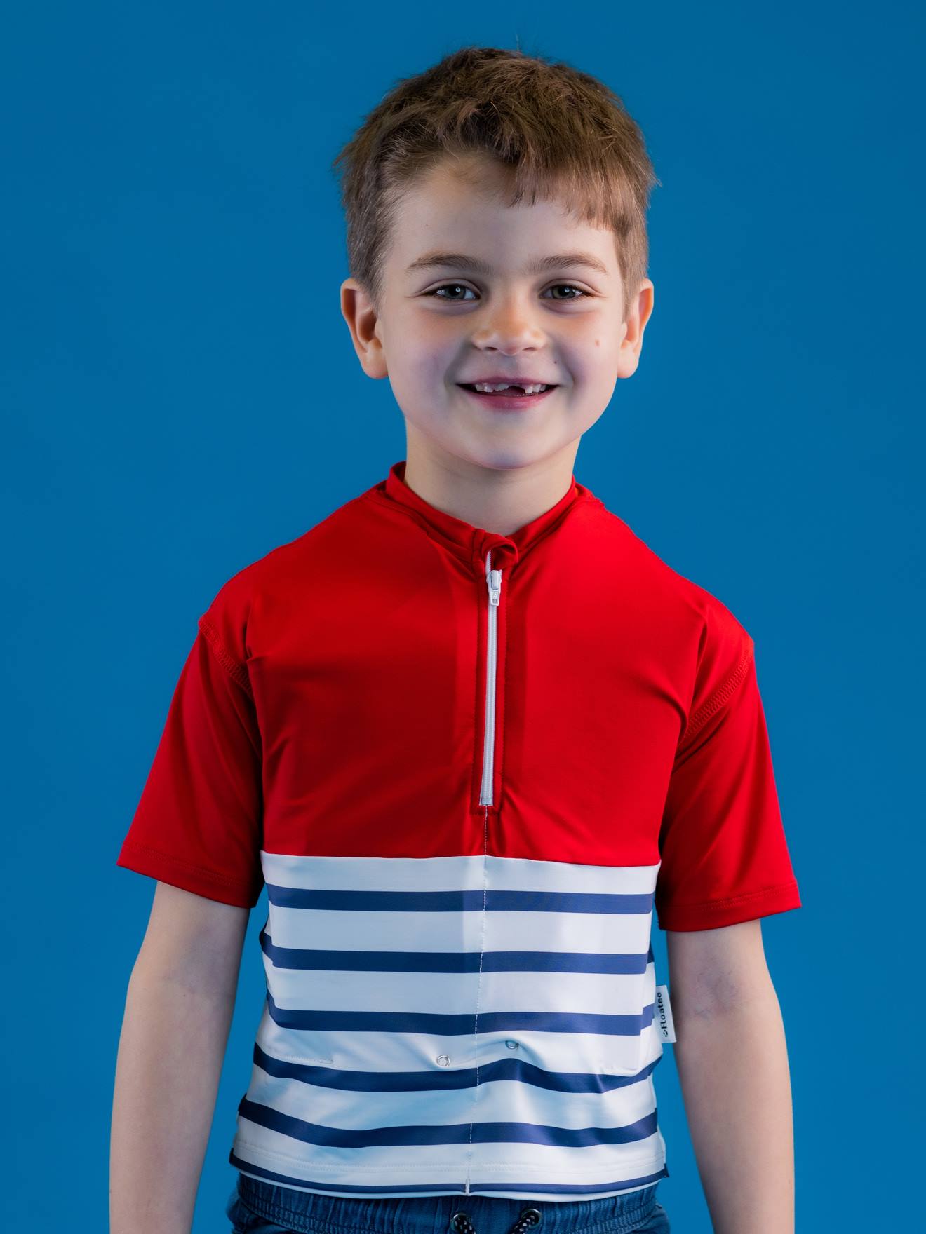 Floatee Kinder Strandshirt mit Rettungsweste, UV-Schutz FLOATEE - gelb