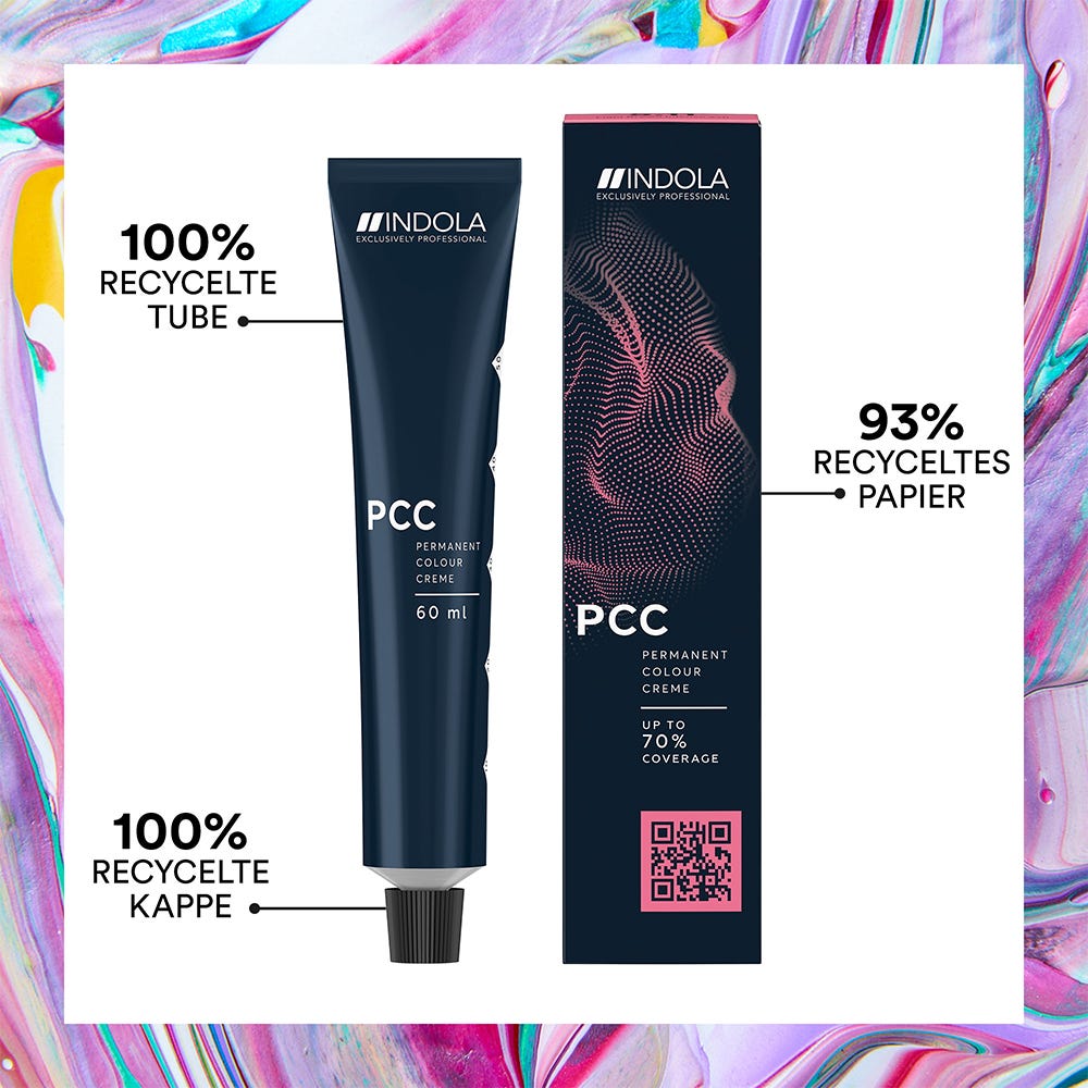 Indola PCC Permanente Haarfarbe Cool & Neutral 1.1 Blauschwarz 60 ml