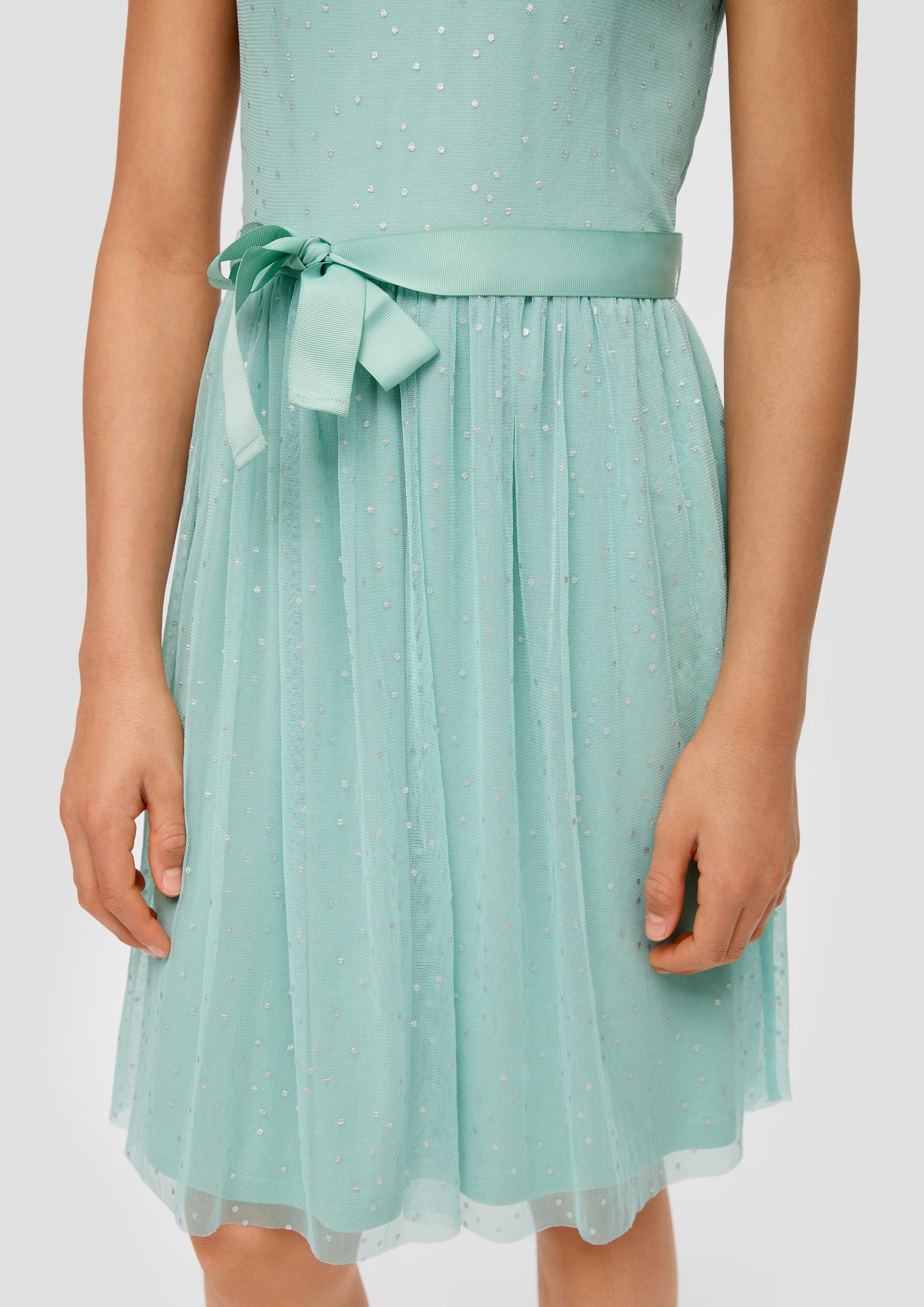 Mesh-Kleid mit Folienprint  2140232-60A1