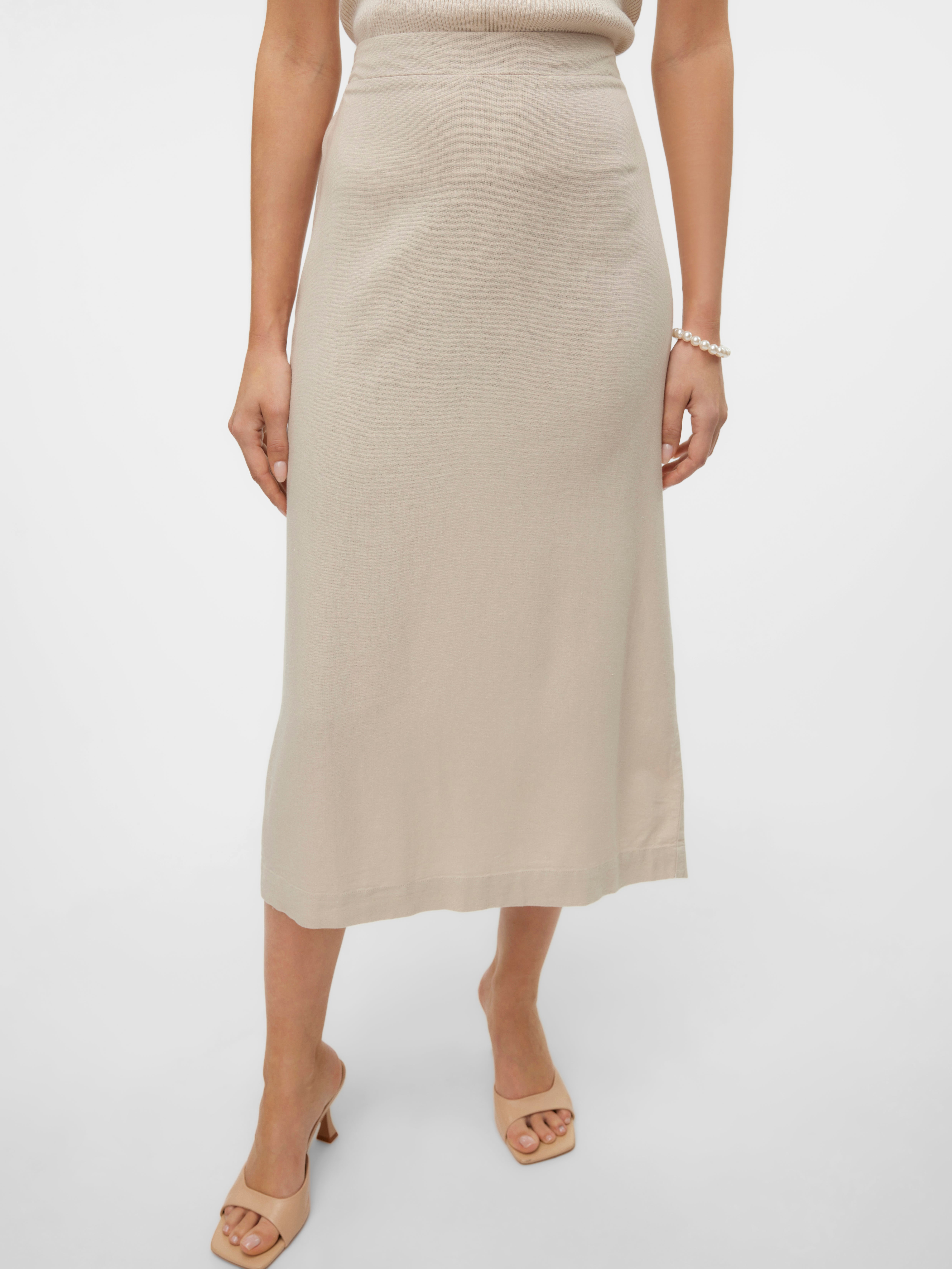 VMMYMILO Hohe Taille Langer Rock