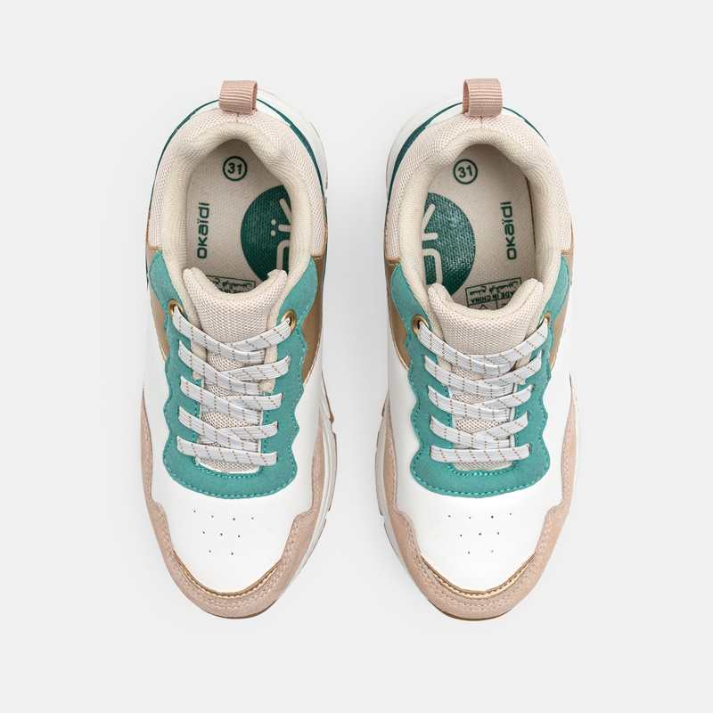 Baskets running vertes fille