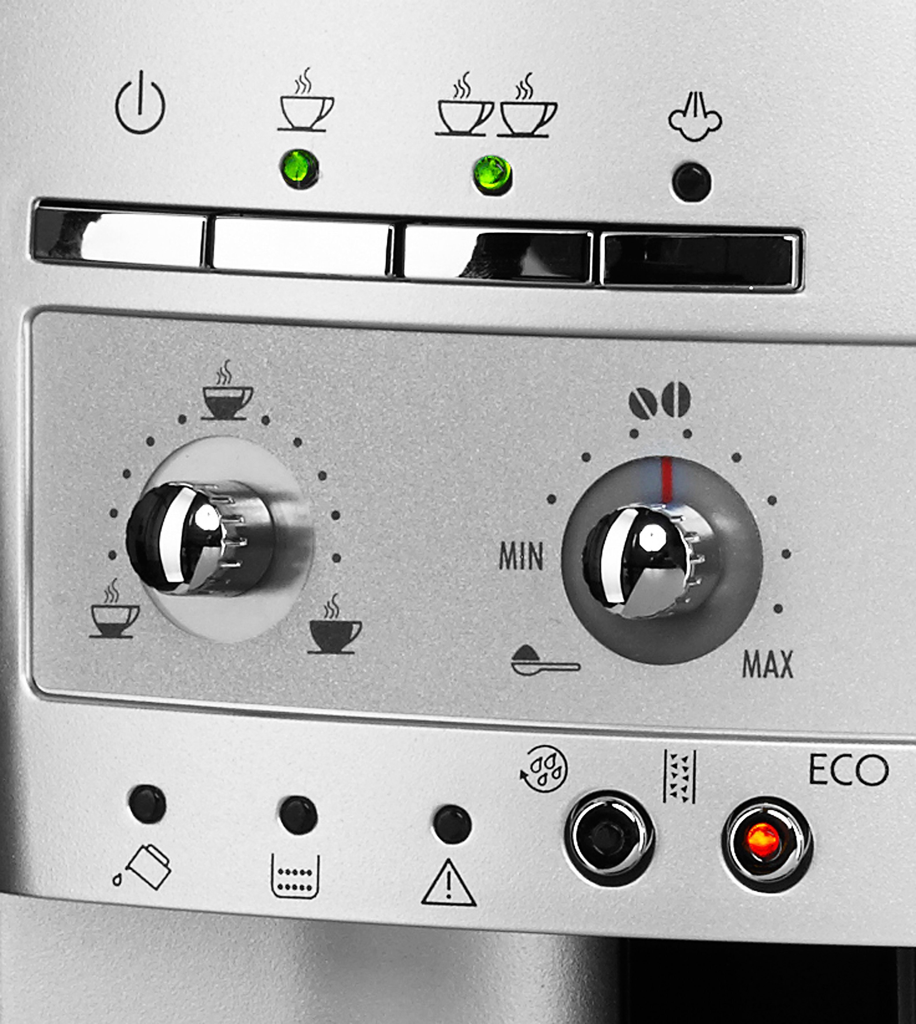 De'Longhi Kaffeevollautomat Magnifica ESAM 3200.S, Milchaufschäumdüse, Kegelmahlwerk 13 Stufen, Herausnehmbare Brühgruppe