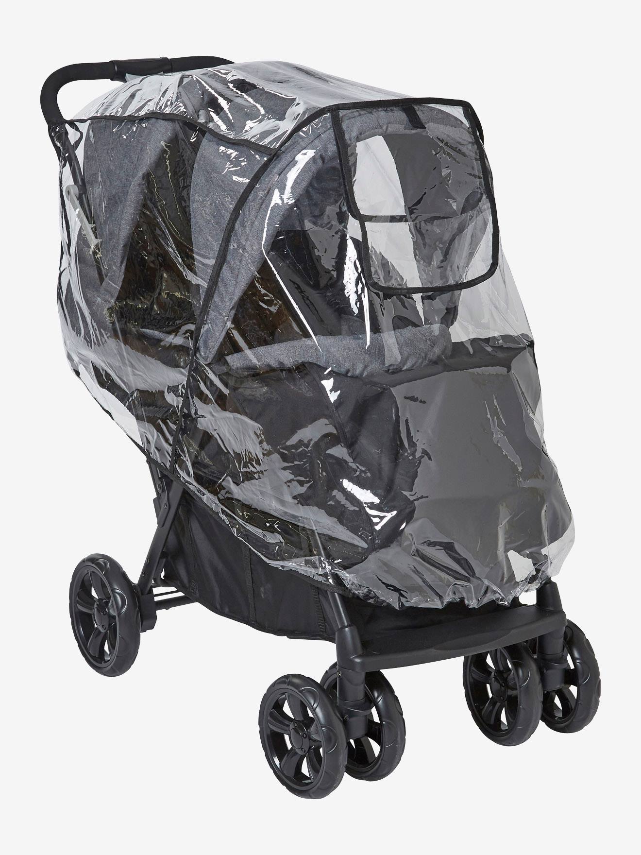Poussette double vertbaudet Duocity2 gris
