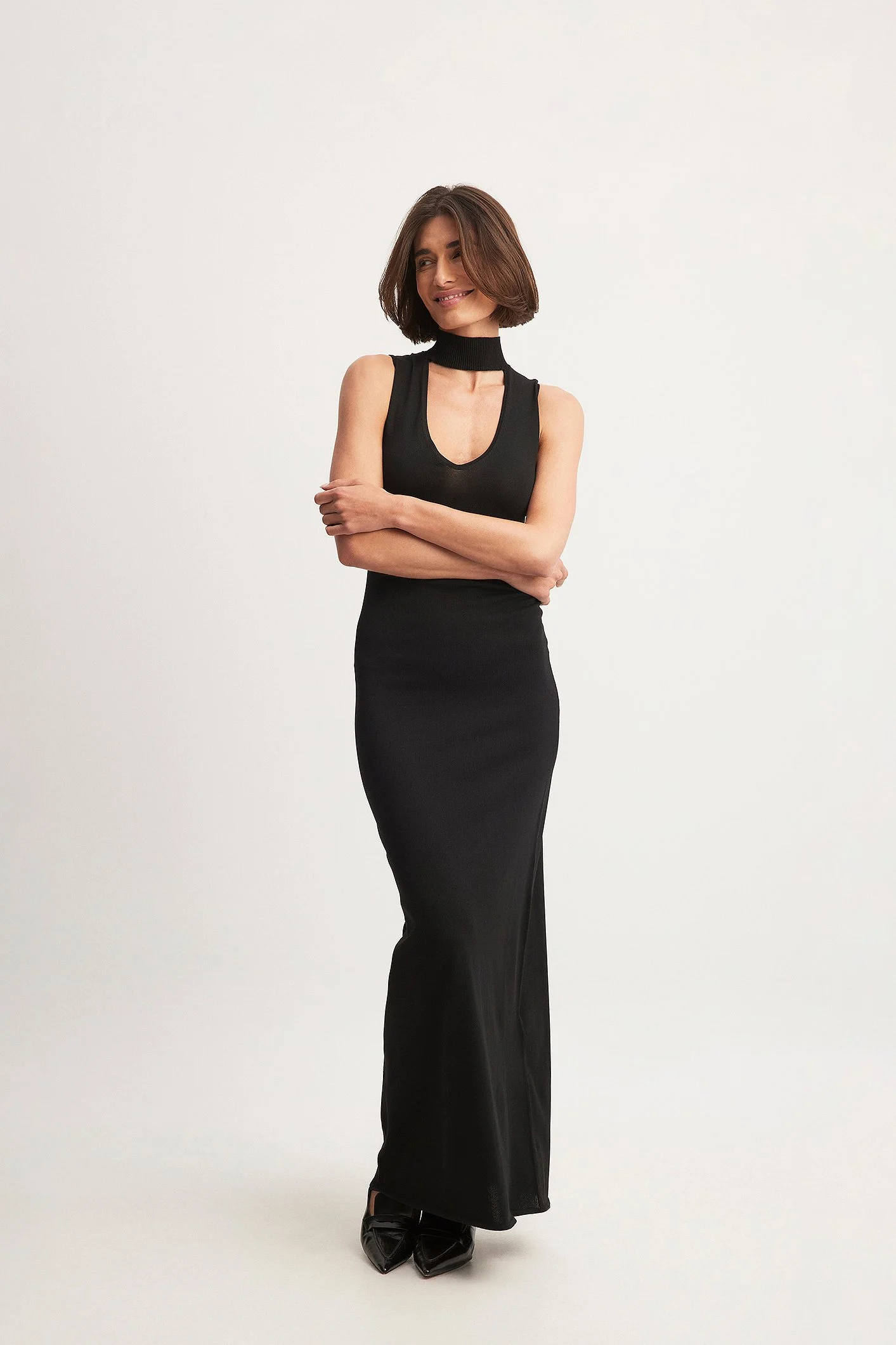 Choker Detail Maxi Dress