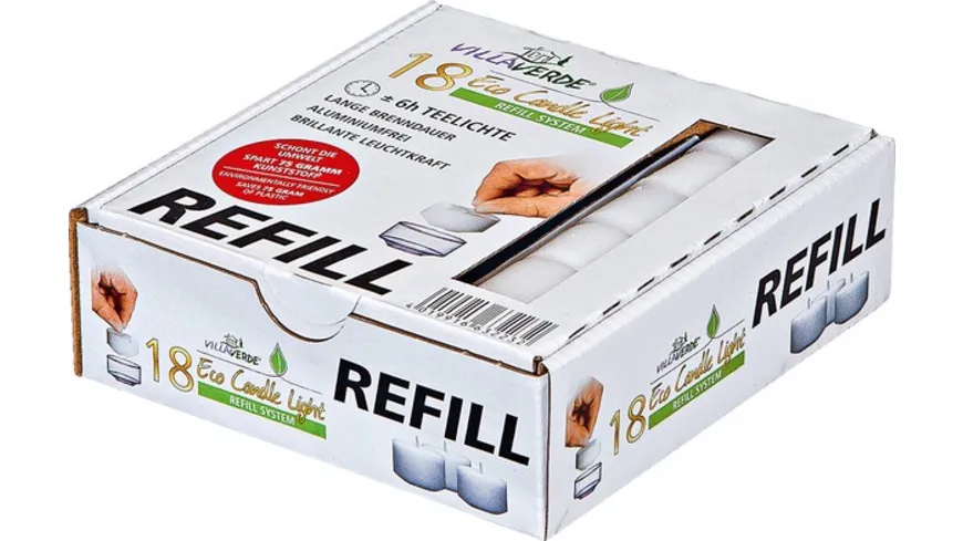 VILLA VERDE Teelichte Kombipack Nachfüllung