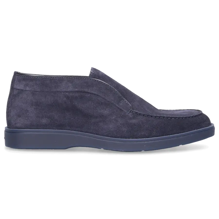 Santoni - Stiefeletten DESERT BOOT Veloursleder - blau