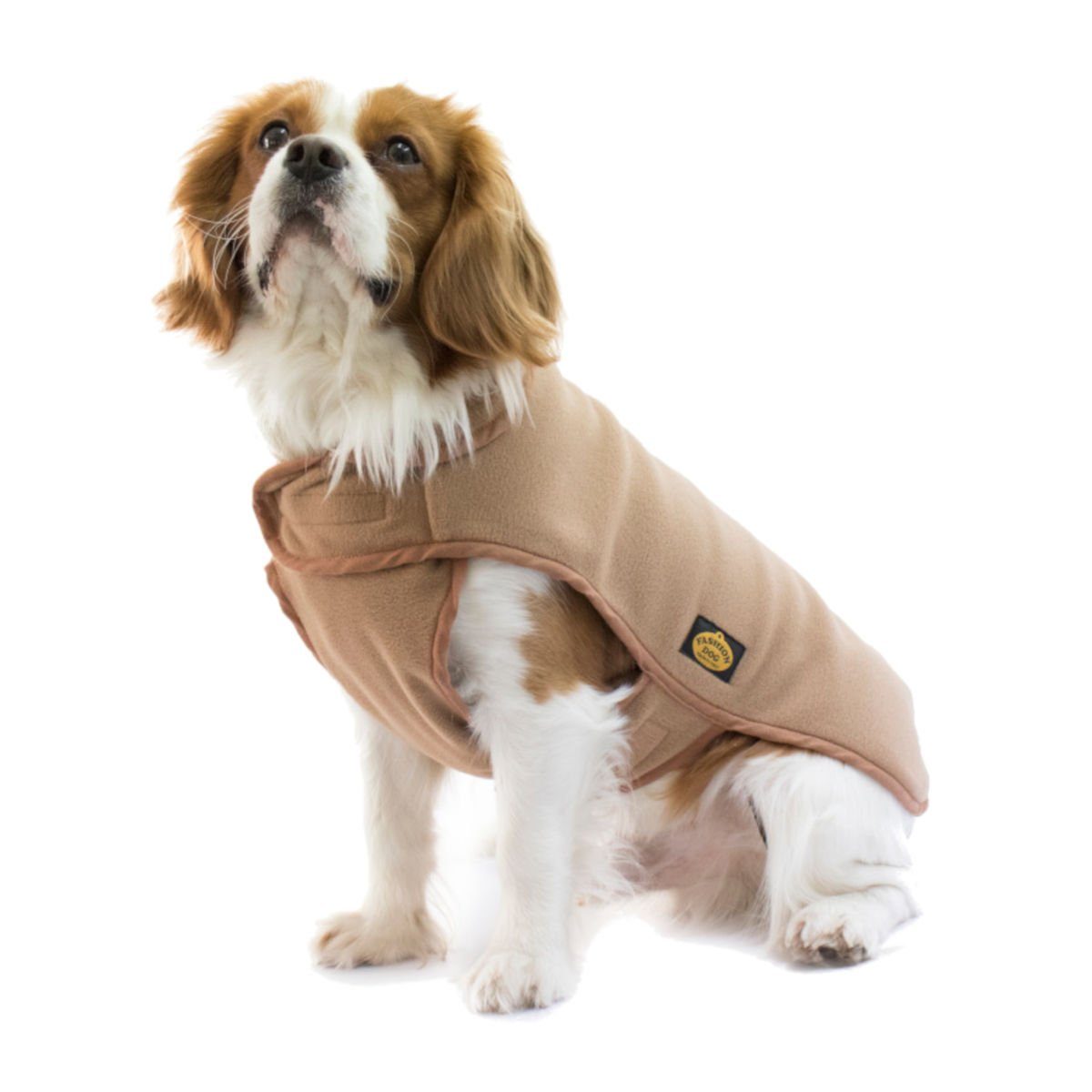 Fashion Dog Hundemantel Fleece-Hundemantel - Camel-Beige