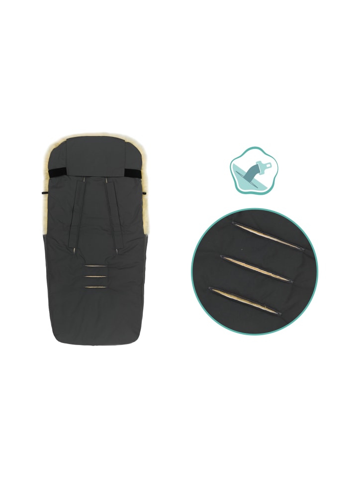 fillikid Echtfell-Winterfußsack Bernina Reflect Exklusiv in Silber günstig kaufen onesize