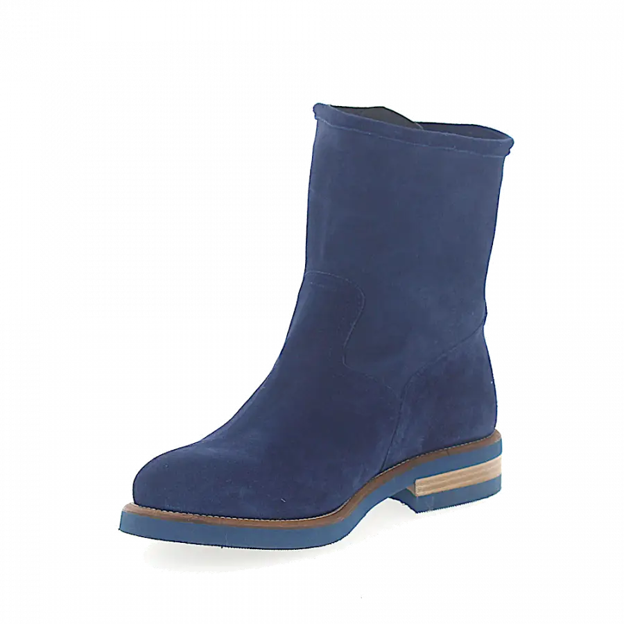 Budapester - Stiefeletten 598 Veloursleder - blau