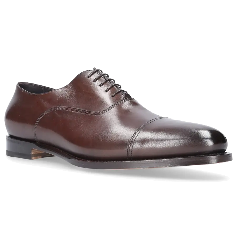 Santoni - Businessschuhe Oxford 13162 Kalbsleder - braun