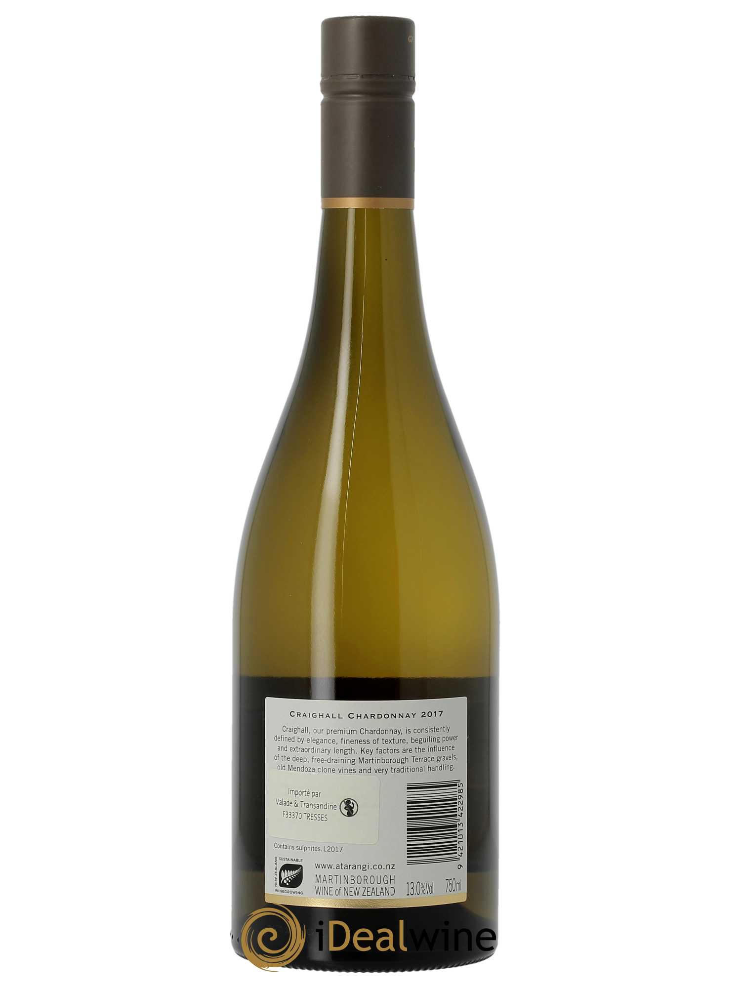 Martinborough Ata Rangi Craighall Chardonnay  2017 - Lot de 1 Bouteille