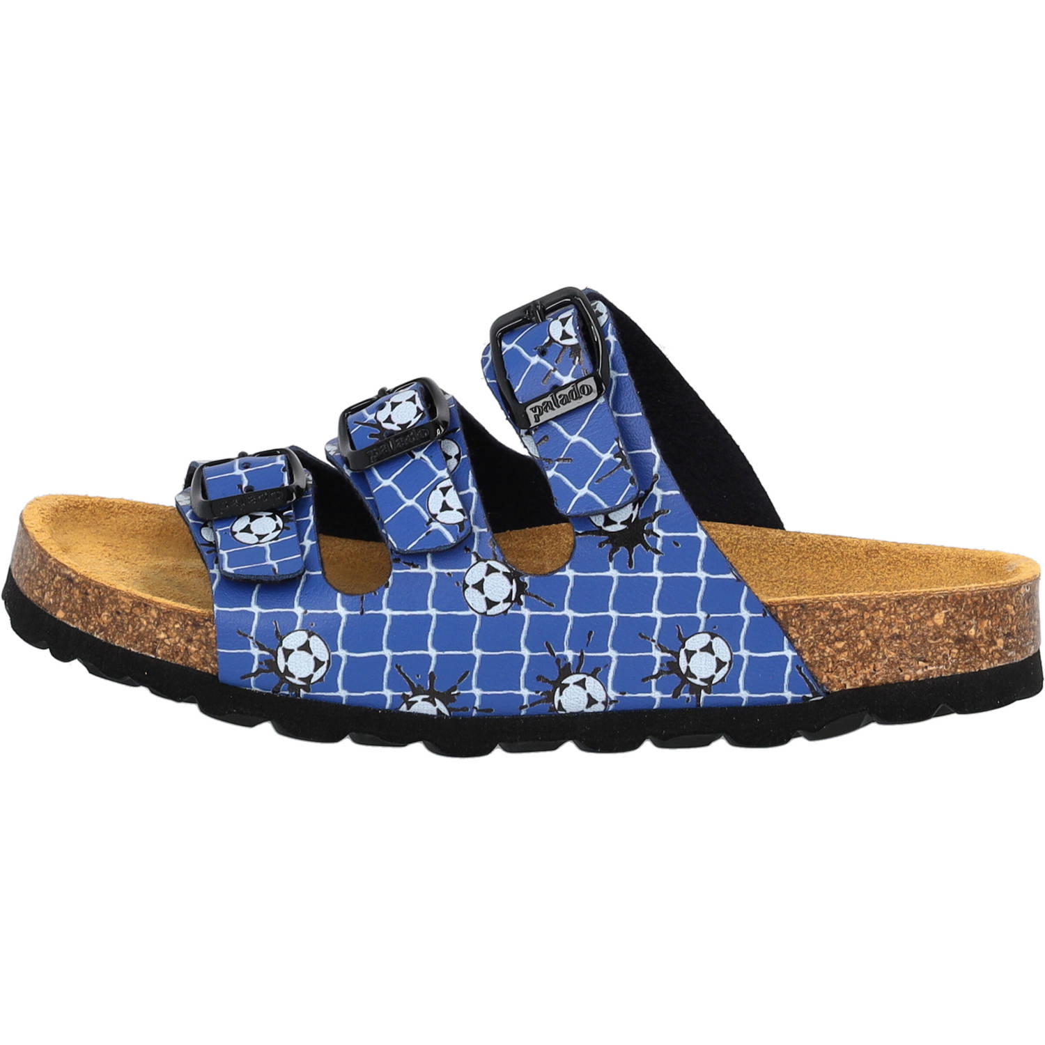 Palado Kids Capri B Print, Pantoletten, Kinder, Blau Soccer