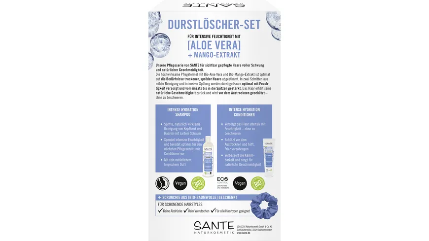 SANTE Haarpflege Relaunch Geschenkpackung