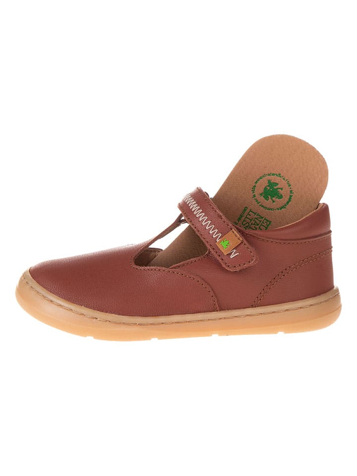 El Naturalista Leder-Ballerinas in Hellbraun günstig kaufen