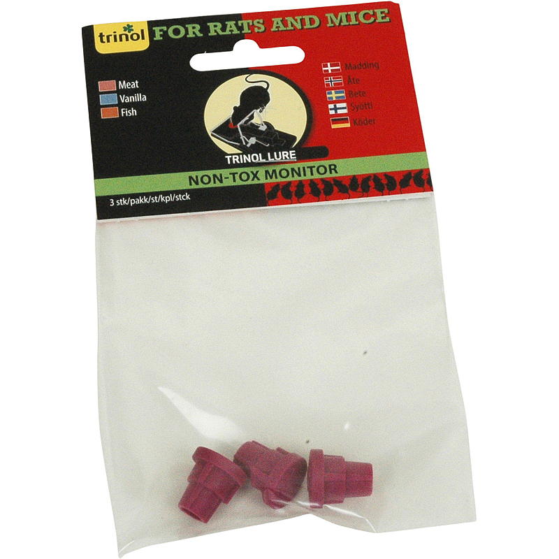 Trinol Åte for mus, 3-pk syntetisk Naralure, Trinol