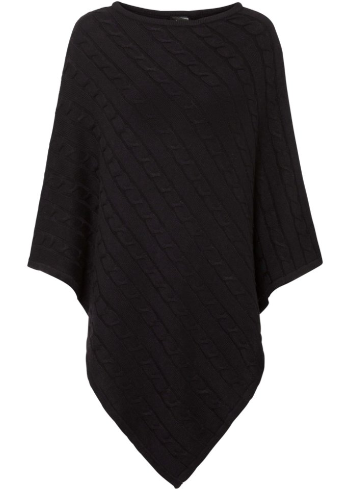 Poncho mit Kaschmiranteil