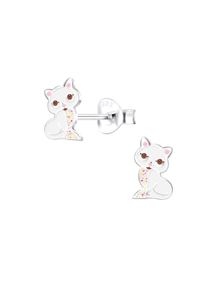 Alexander York Ohrringe, Ohrstecker KATZE in 925 Sterling Silber, 2-tlg. günstig kaufen onesize