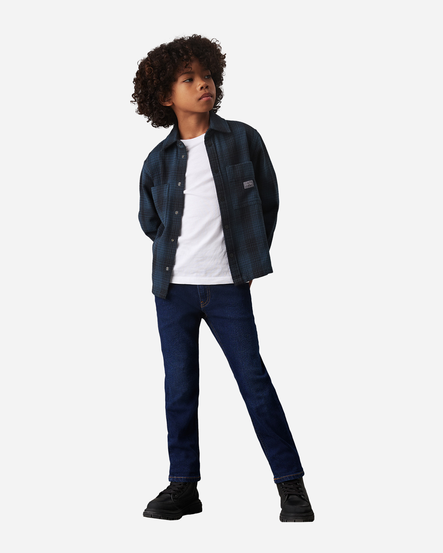 Džínsy Calvin Klein Jeans Dad Authentic City Jr IB0IB02188-1A4