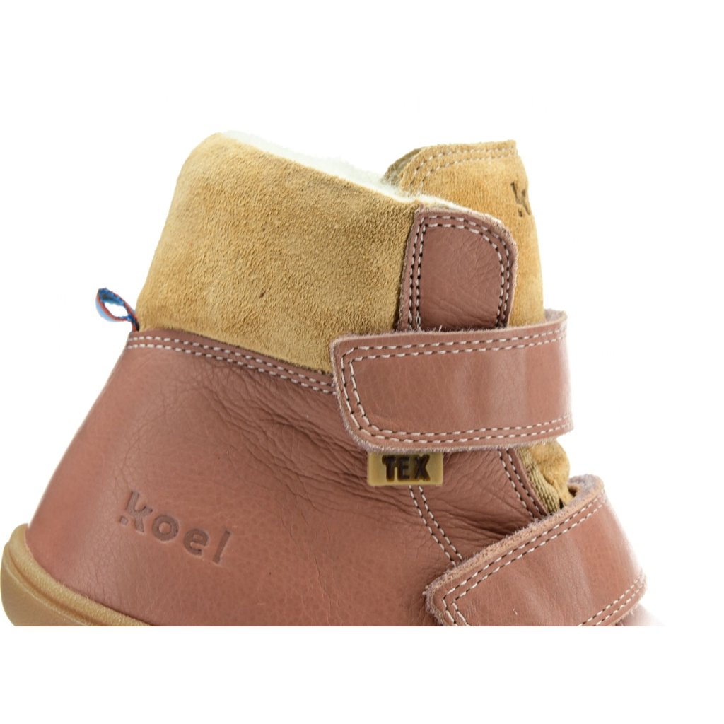 Koel4kids Brandon Tex Wool Old Pink 06T001.102-600 mit Wolle gefütterte Winterbarfußschuhe