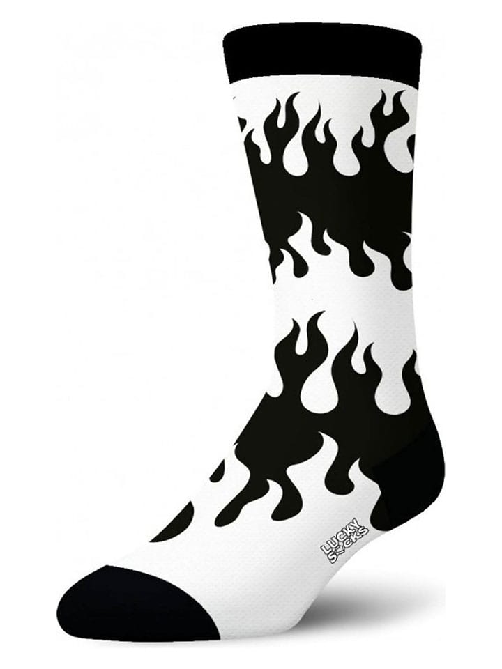 Lucky Socks 2er-Set: Socken in Schwarz/ Weiß günstig kaufen