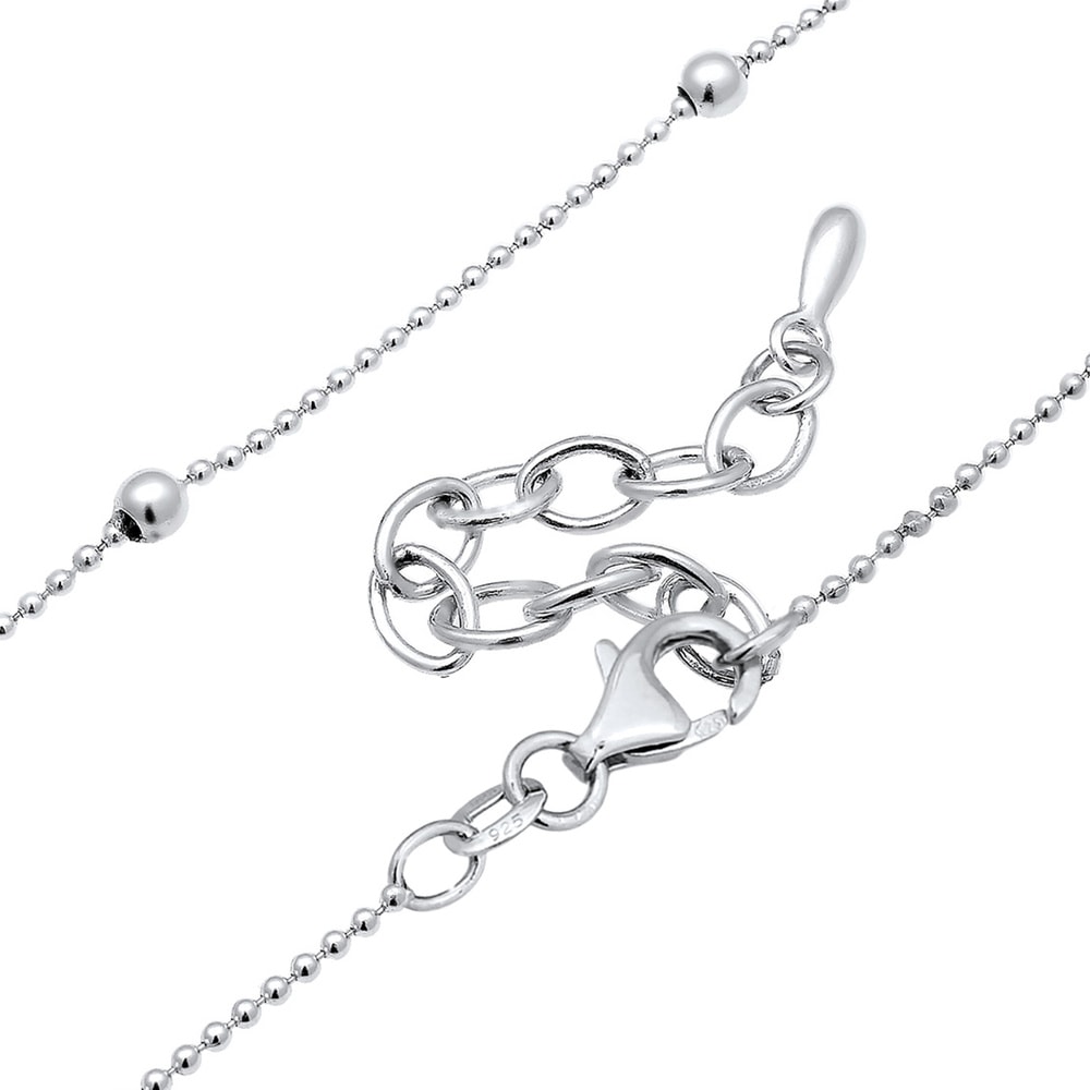 Elli Elli Collier Femme Demi-Lune en Argent Sterling (925/1000) collier