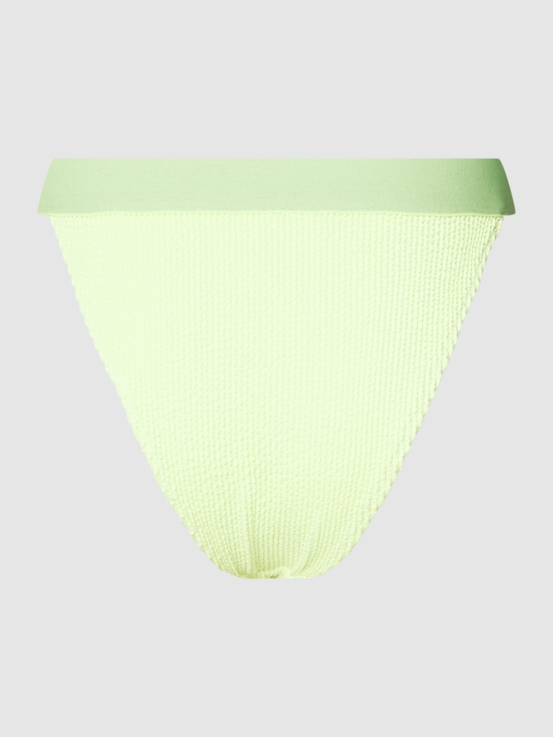 Bikini-Slip mit Strukturmuster in hellgrün