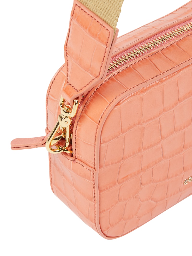 Camera Bag aus Leder in rosé