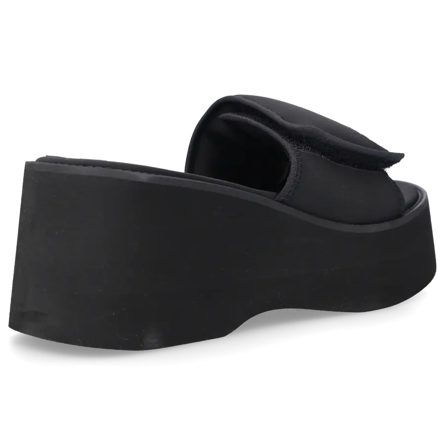 COURRÈGES - Plateausandalen SCUBA WAVE Textil - schwarz