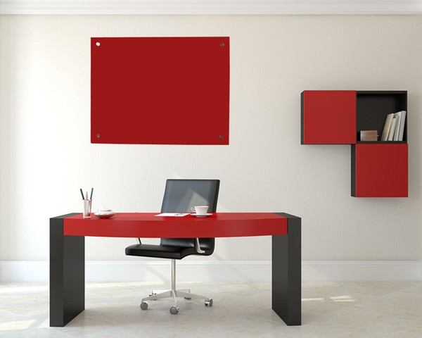 MAUK Glas Wandheizer 600 Watt rot 106*66 cm