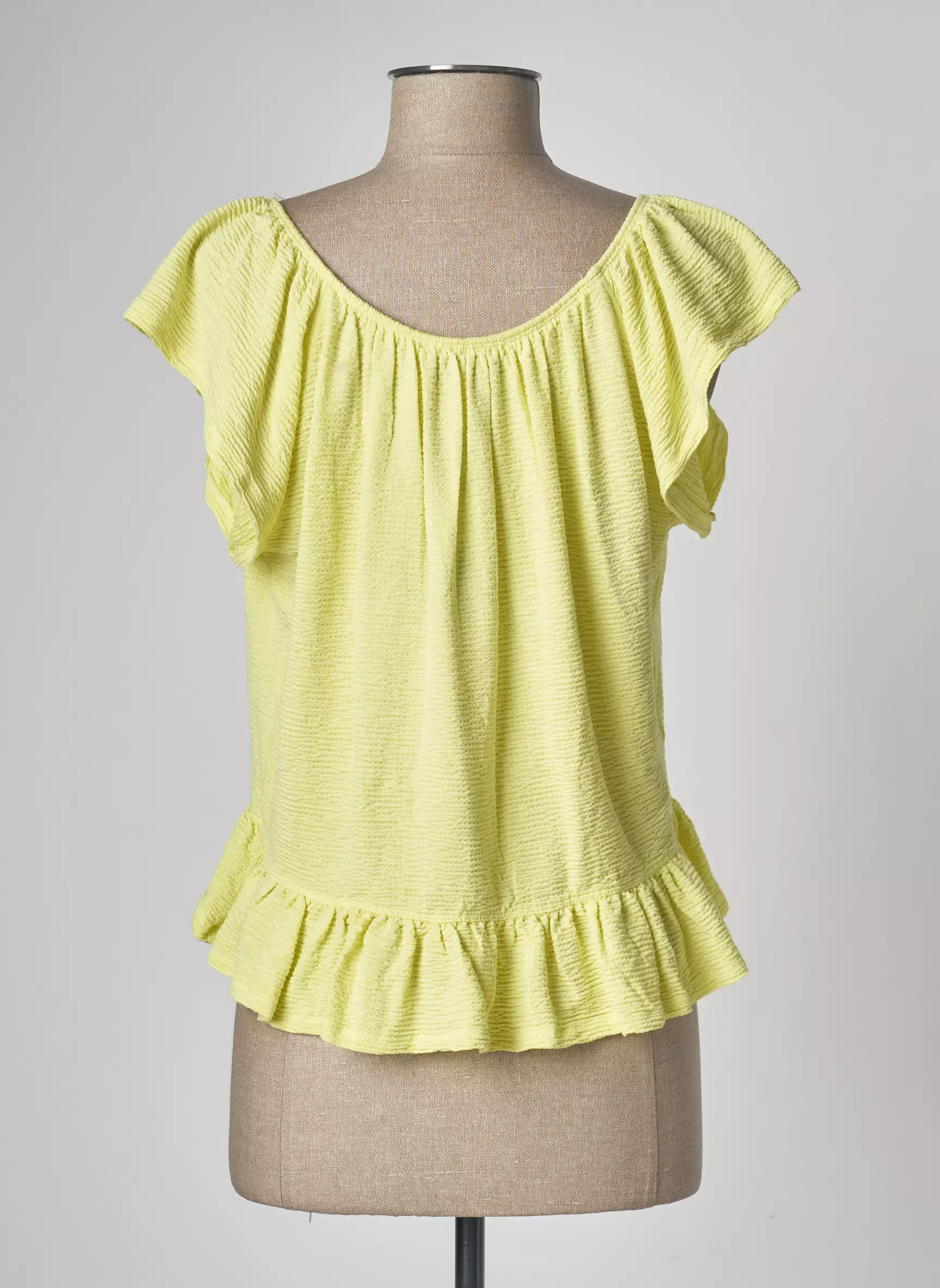 Mango Tshirts Femme couleur jaune