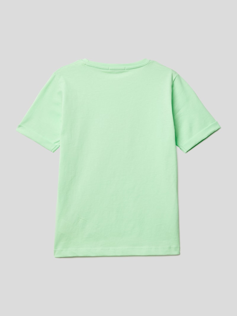 T-Shirt mit Motiv in hellgrün