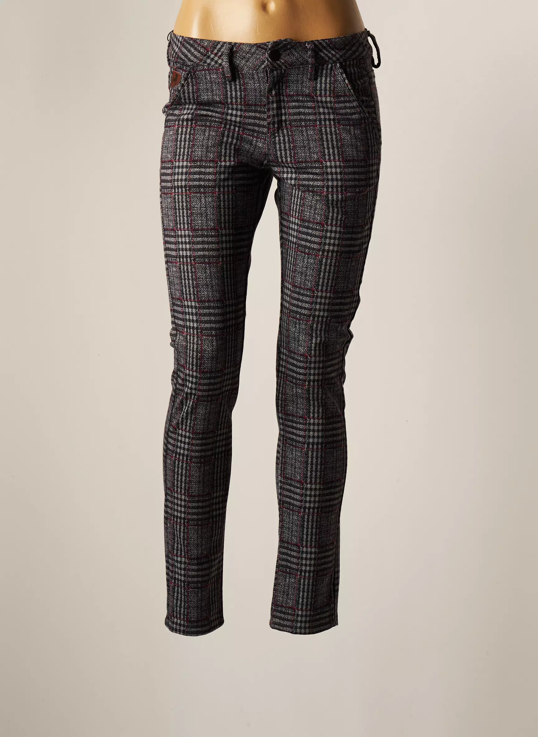 Lois Pantalons Slim Femme couleur rouge