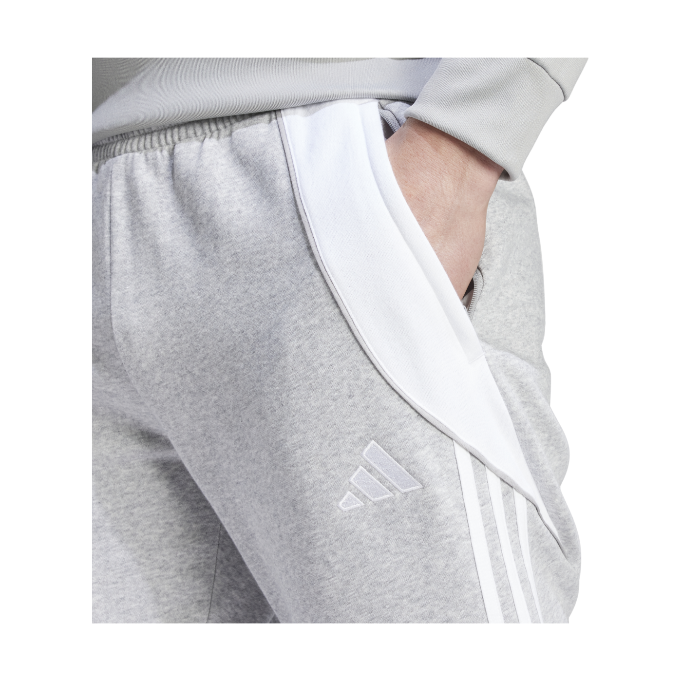 adidas Tiro 24 Trainingshose Grau Weiss