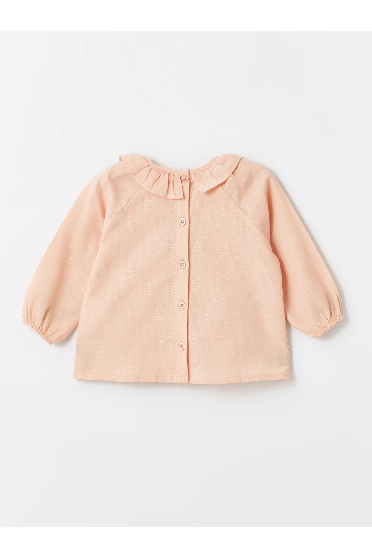 LC Waikiki  2-teiliges Set aus bedruckter Babybluse und Leggings für Babys mit Kragen und langen Ärmeln