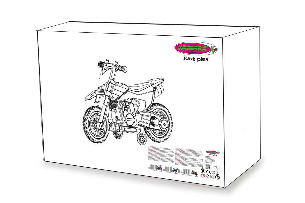 Jamara e.K. JAMARA-460679-Ride-on Motorrad Power Bike orange 6V