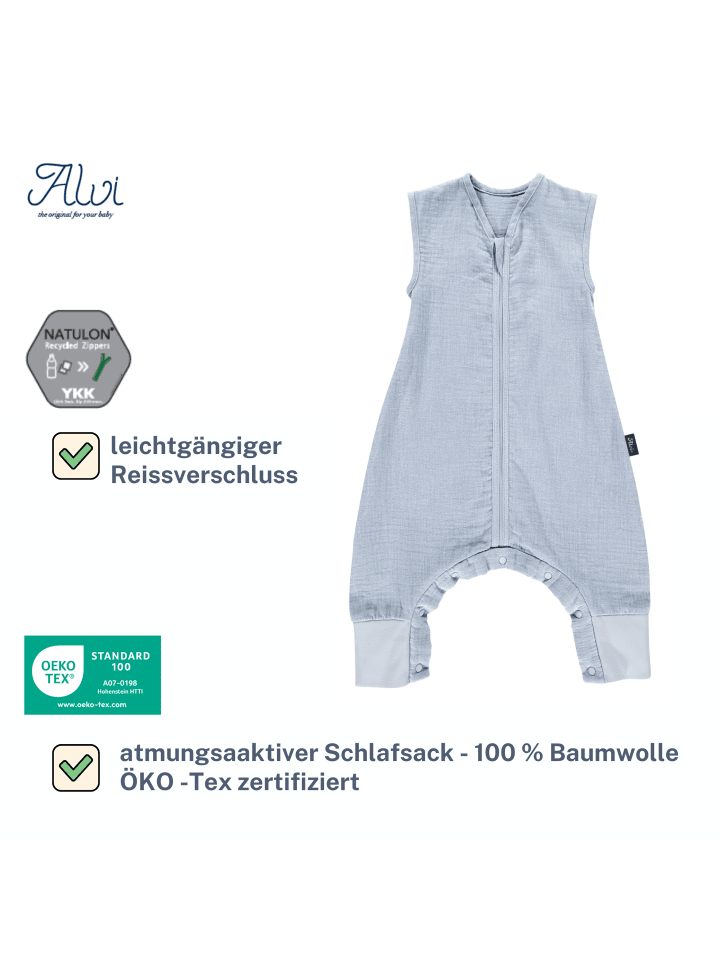 Kinderhaus Blaubär Mull Sleep-Overall Schlafsack light TOP in Sky Way günstig kaufen