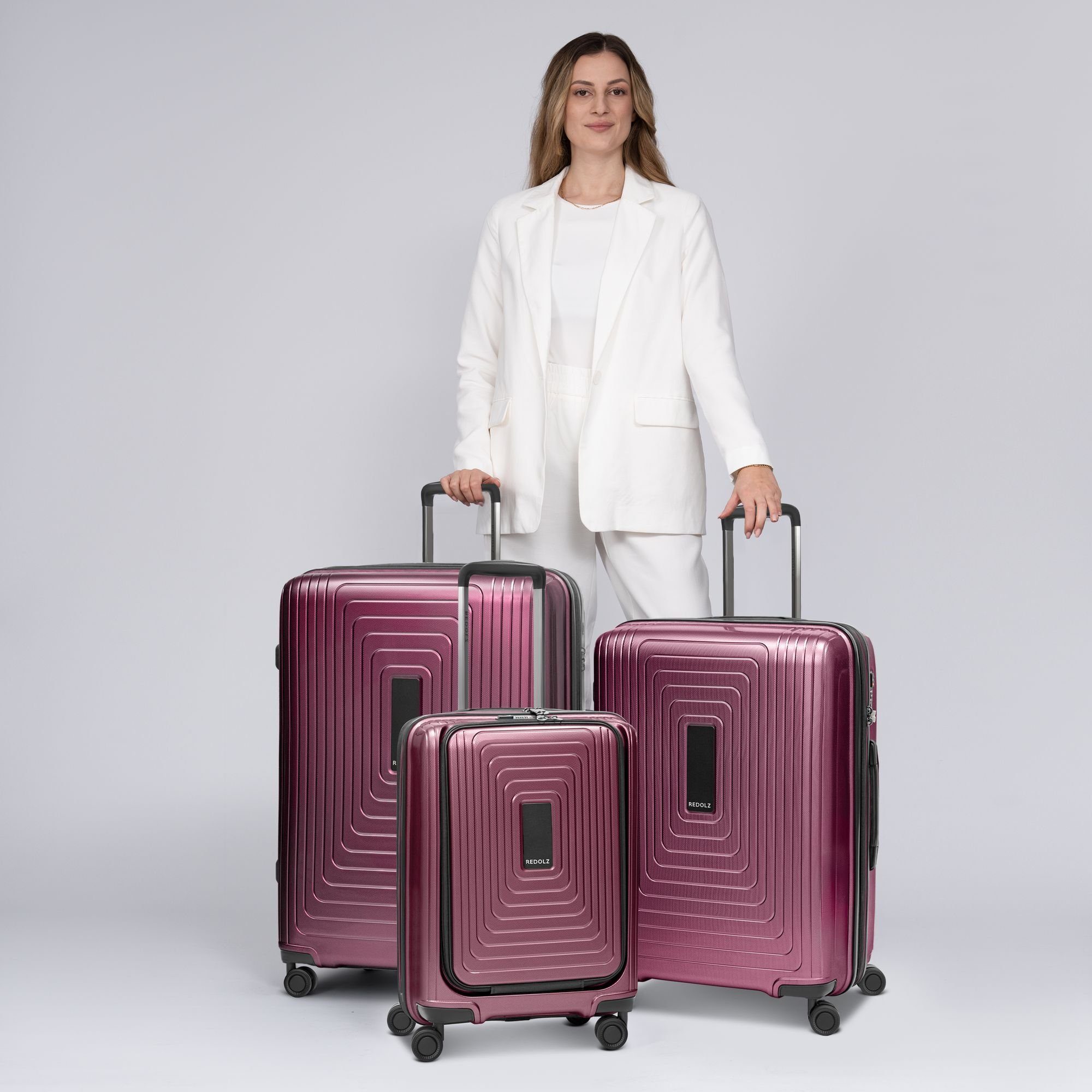 Redolz Trolleyset Essentials 14, 4 Rollen, (3-teilig, 3 tlg), Polypropylen