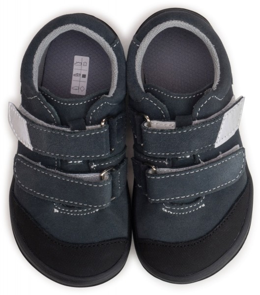 Jonap bare ~ LowCut Klettschuh Leder ~ Anthracite