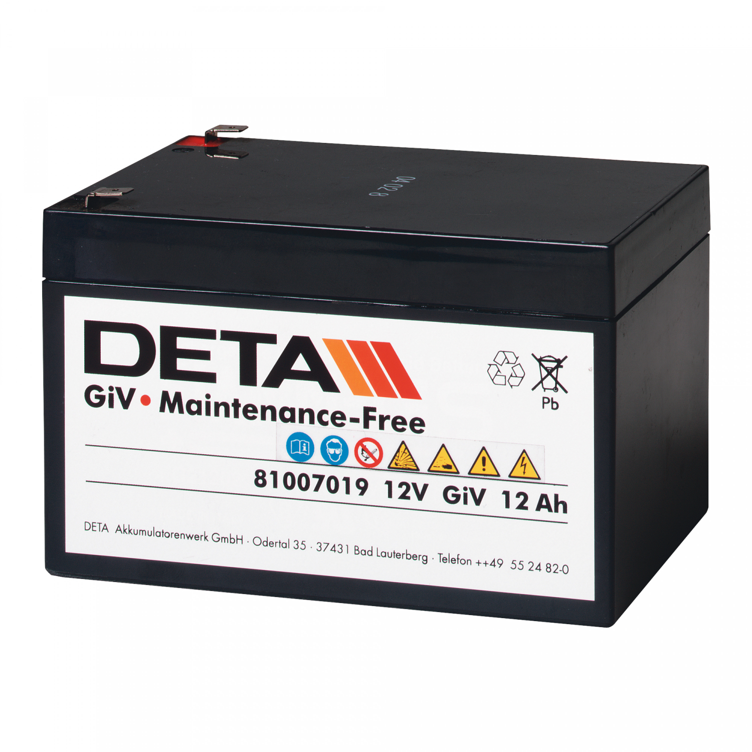 Vliesbatterie BTG (12 V / 12 Ah)