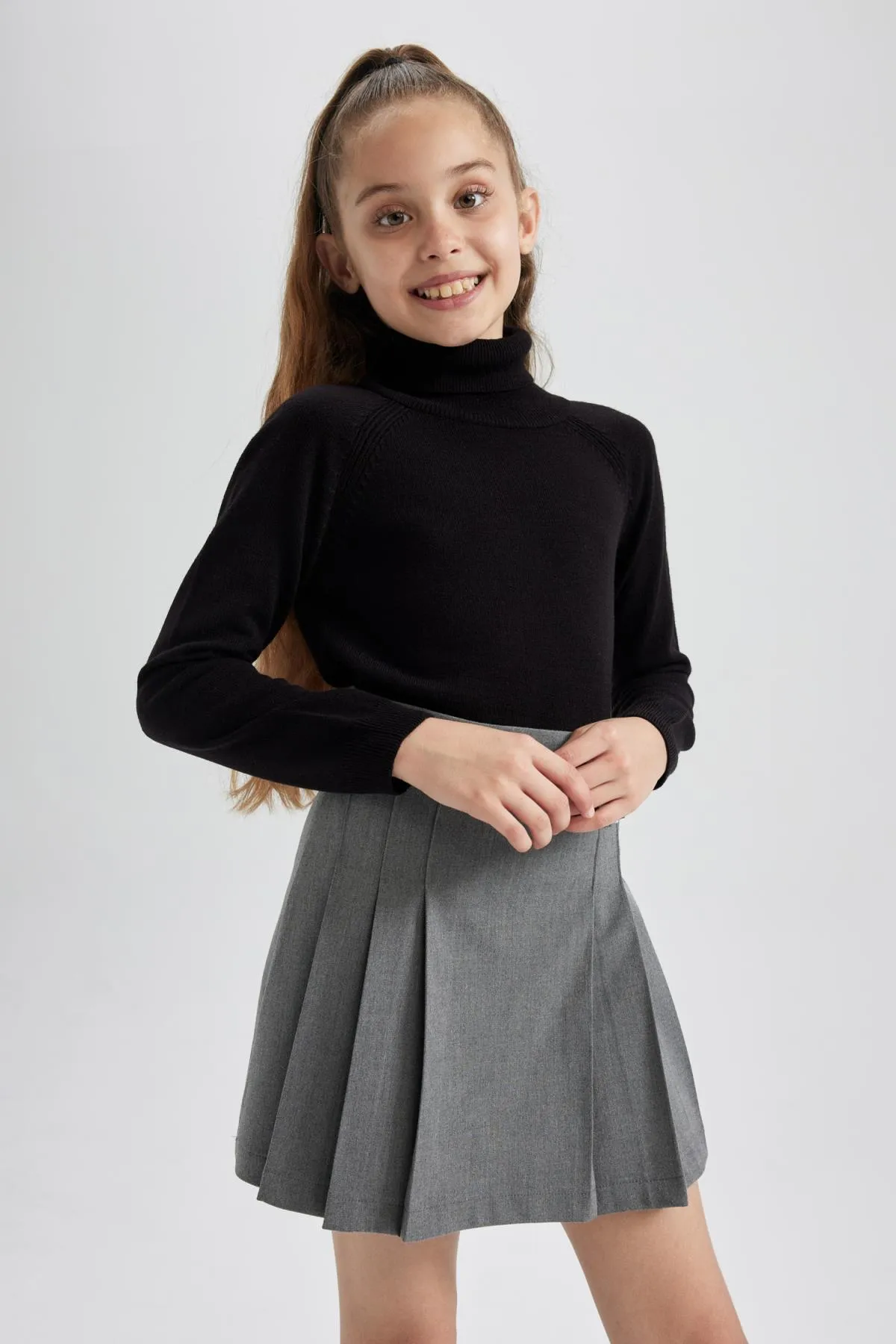 DeFacto  Schwarzer Rollkragenpullover für Mädchen