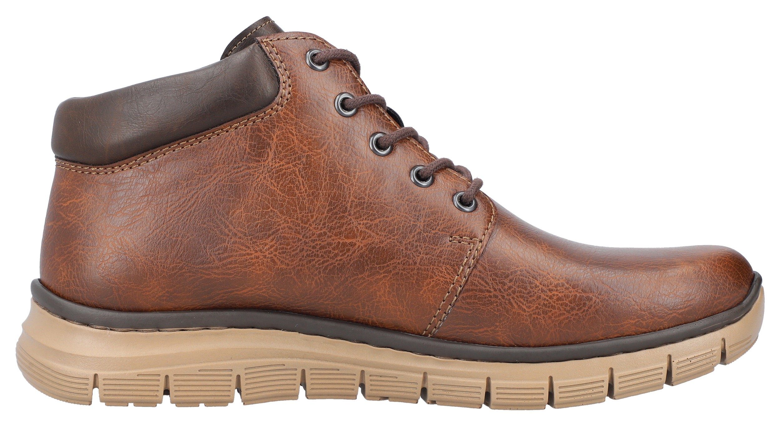 Rieker Winterboots mit kontrastfarbenem Schaftrandpolster