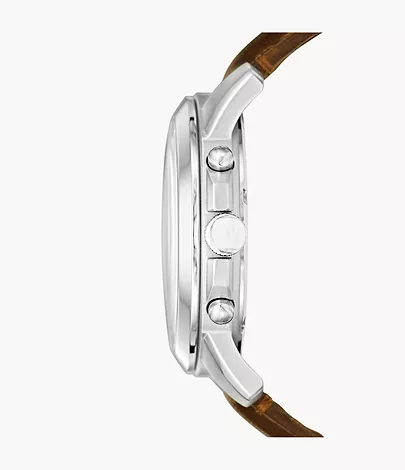 Fossil Herrenuhr Grant Leder Braun