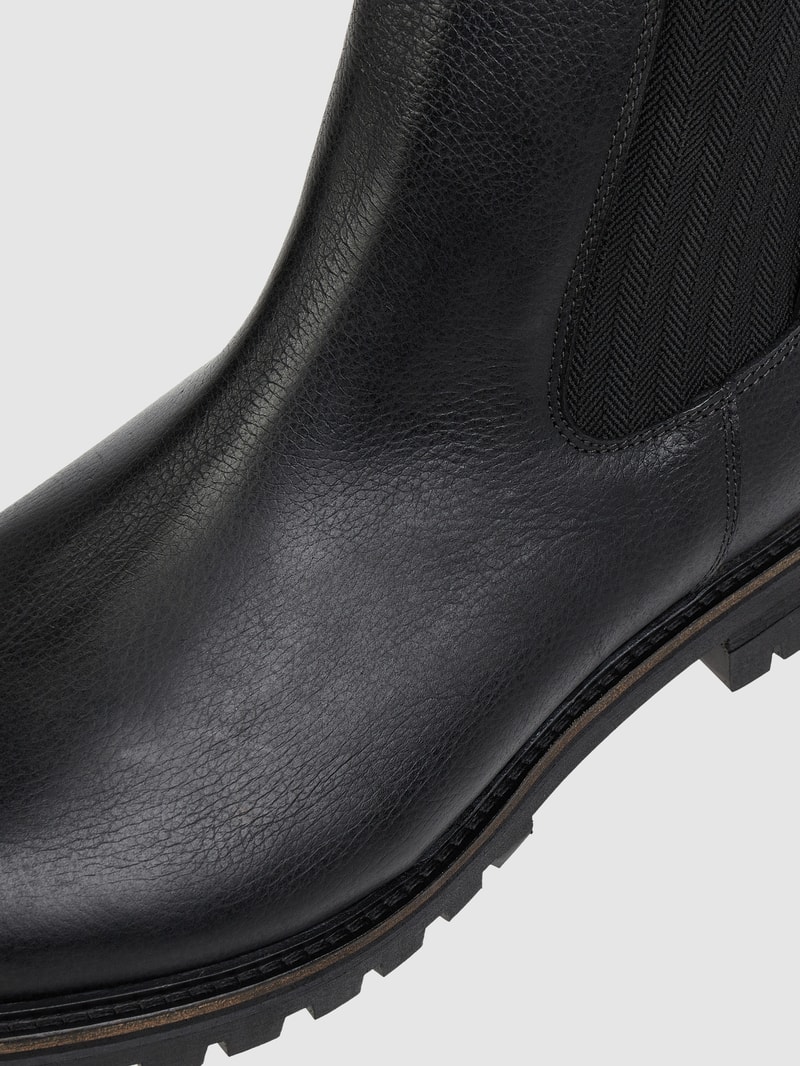 Chelsea Boots aus Leder Modell 'Luke' in schwarz