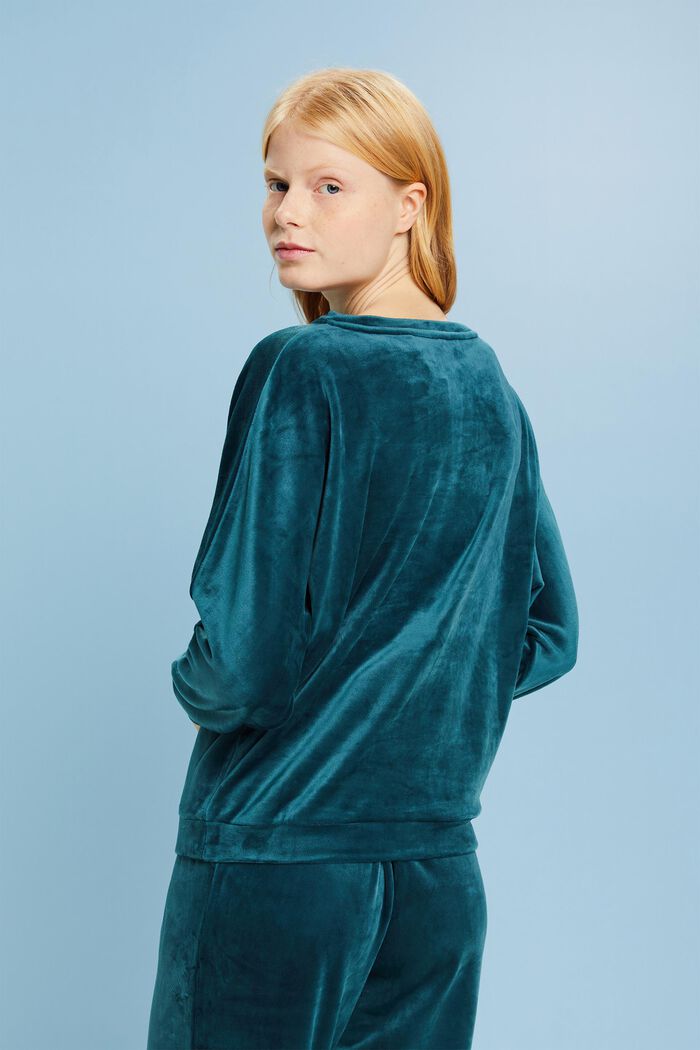 Loungewear-Sweatshirt aus Samt