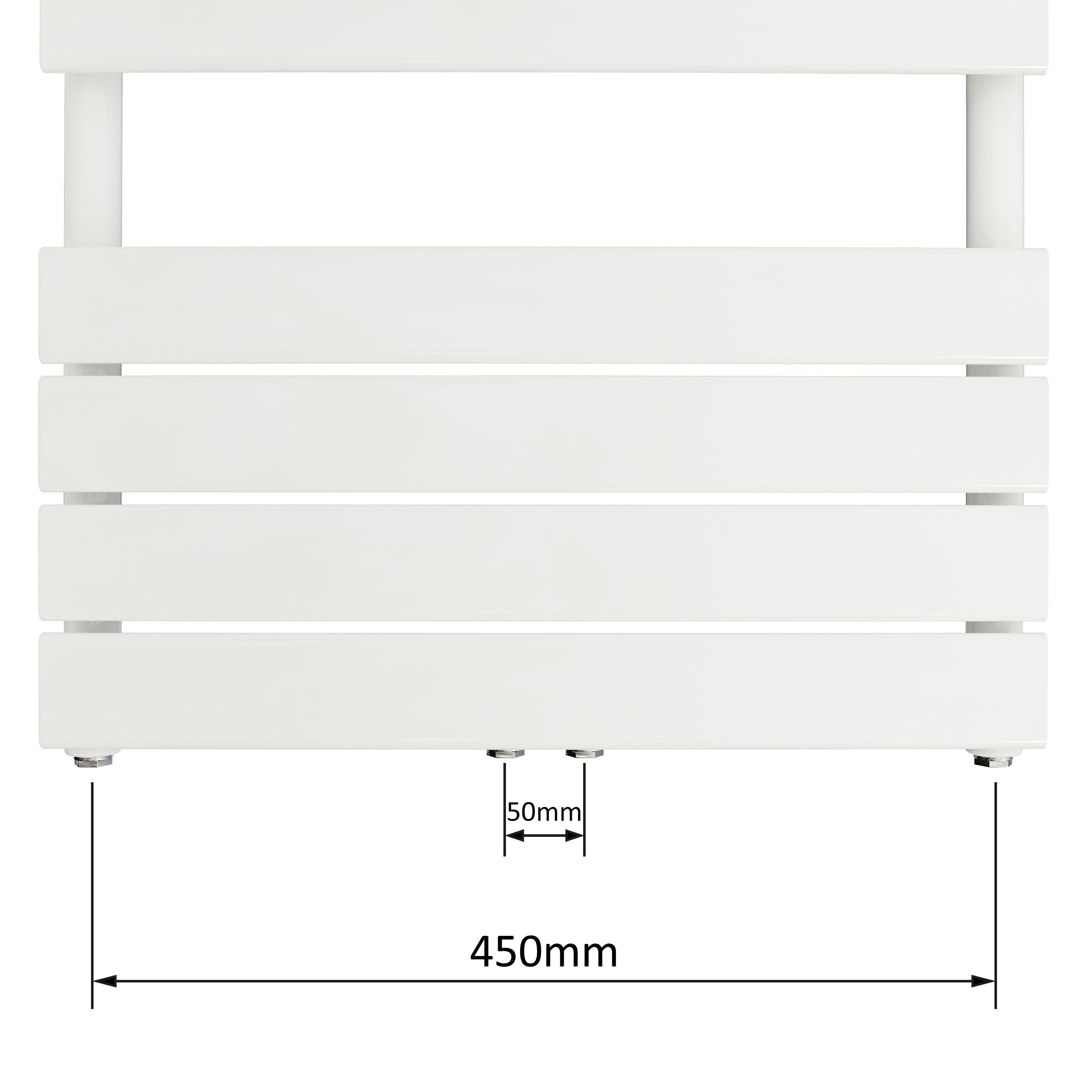 Aquabad® Badheizkörper AUREA Handtuch Heizkörper Mittelanschluss 50mm, 50x100cm, 478W