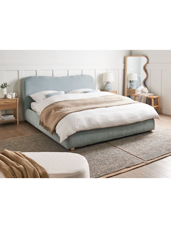 Beliani Doppelbett BLAGNAC in Blau - (W) 180 x (H) 98 x (L) 228 cm günstig kaufen onesize