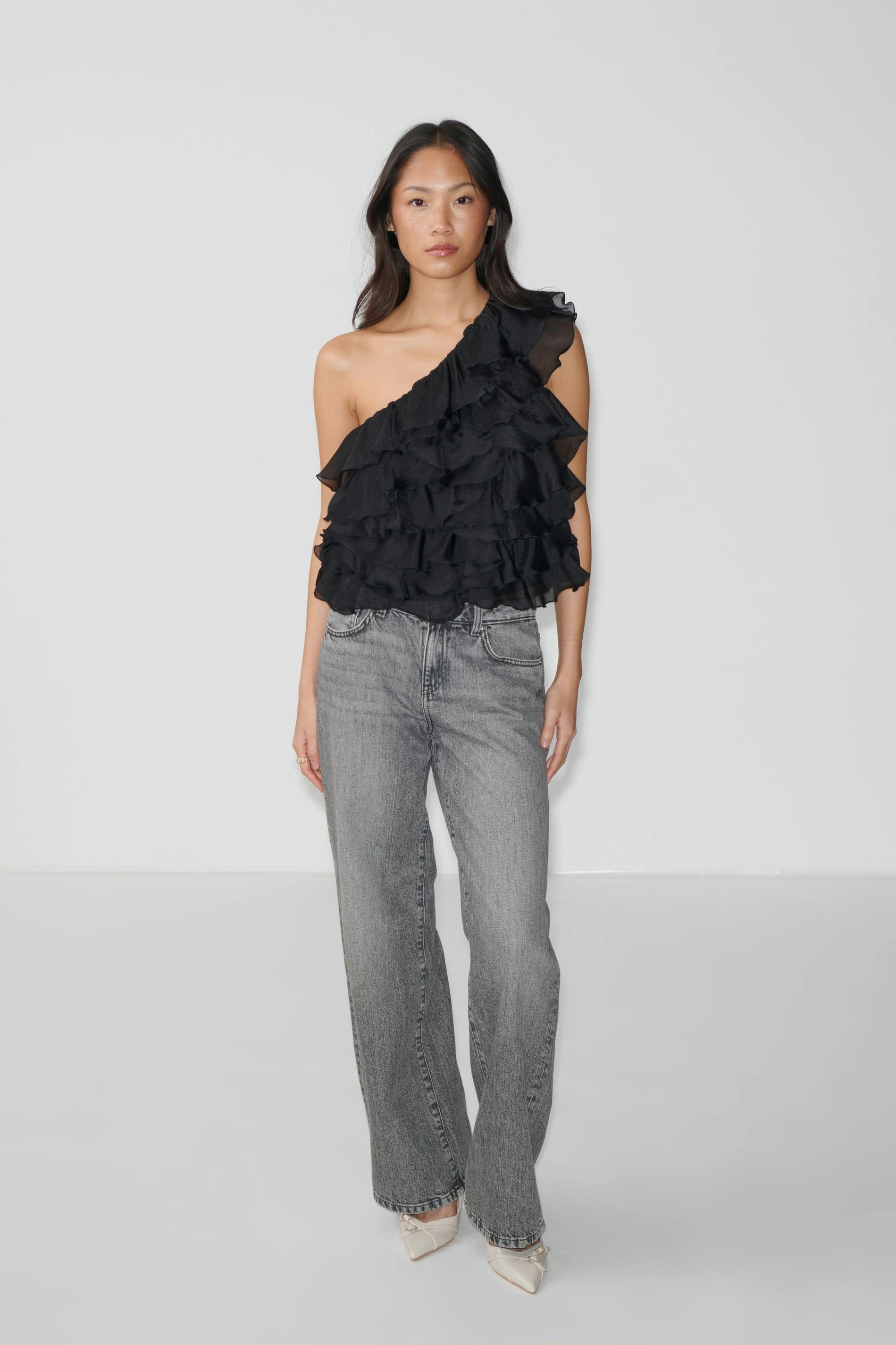 Organza frill top